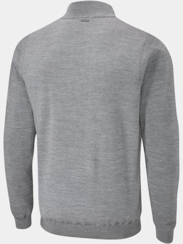 Ping Croy Windstopp Strick grau melange