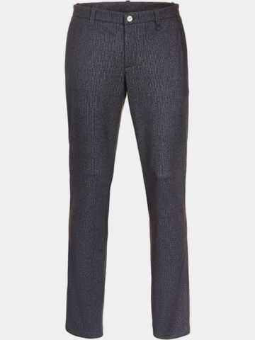 Alberto FRED - Jersey Stripe Chino Hose grau