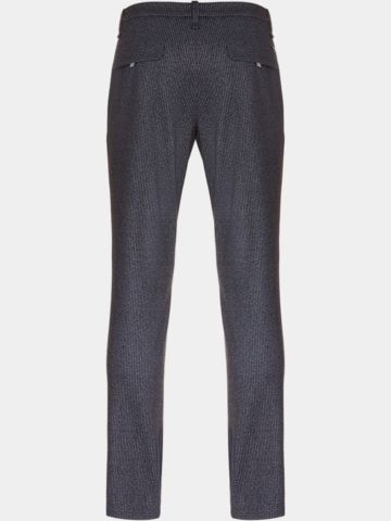 Alberto FRED - Jersey Stripe Chino Hose grau