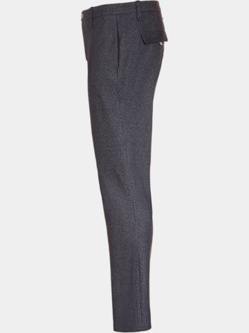 Alberto FRED - Jersey Stripe Chino Pants gray