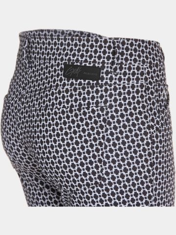 Alberto JANA - WR Print lang Hose schwarz