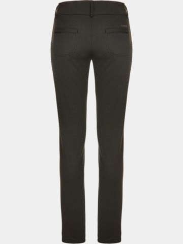 Alberto LUCY - Cosy Jersey Check WR Thermo Hose dunkelgrün