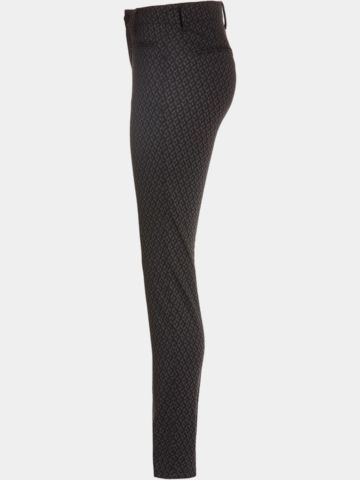 Alberto  TINA - Black jersey print long pants black