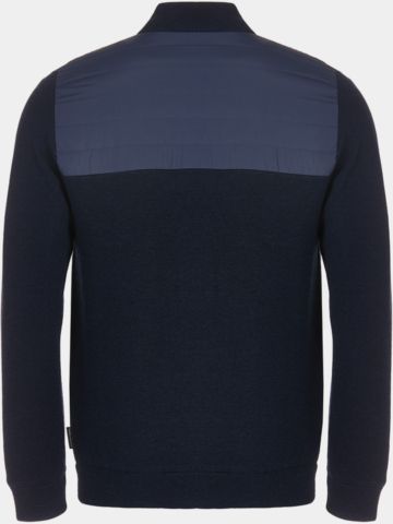 Daniel Springs Merino Hybrid Windstopp Strick navy