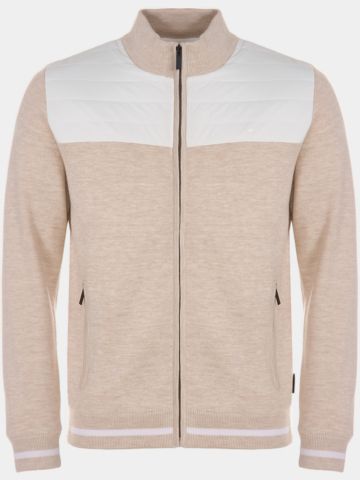 Daniel Springs Merino Hybrid Windstopp Strick ecru