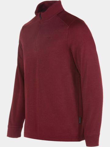 Daniel Springs termo střední vrstva s 1/2 zipem bordeaux