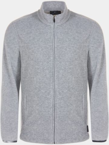 Daniel Springs Warme Fleece Jacke grau melange