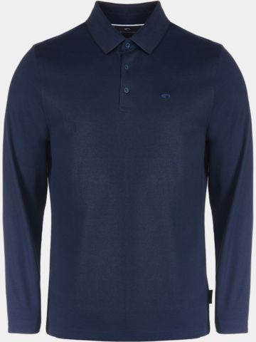 Daniel Springs Pique Thermo Langarm Polo navy