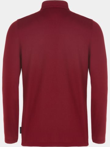 Daniel Springs Pique Thermo Langarm Polo bordeaux