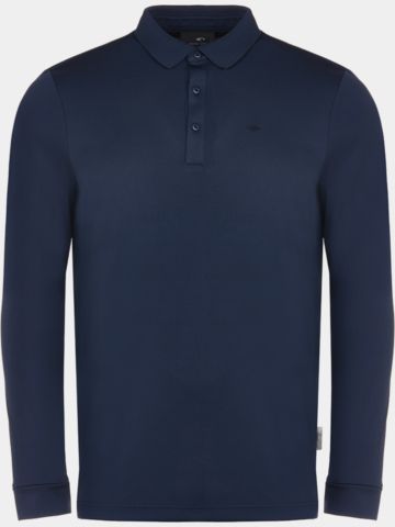 Daniel Springs Langarm Polo navy