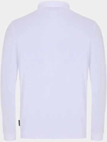 Daniel Springs Langarm Polo weiß