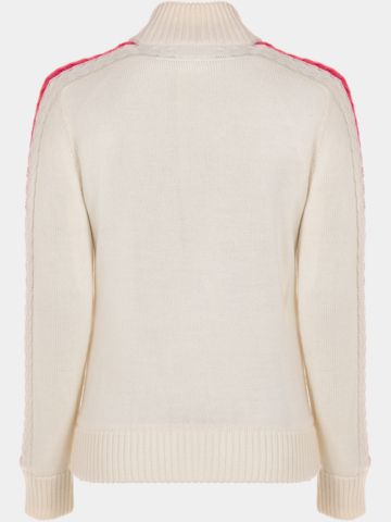 Valiente  Jacke Zopf-  Windstopp Strick ecru