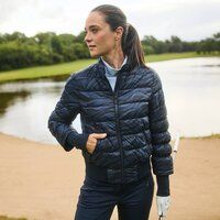 Valiente Stepp Druck Thermo Jacke navy
