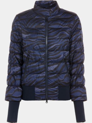 Valiente Stepp Druck Thermo Jacke navy