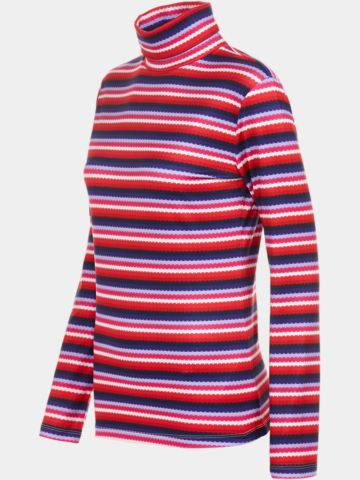 Valiente  Print turtleneck stretch undershirt multicolor