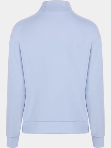 Valiente Nylon Jaquard Mock Neck Thermo Unterzieher hellblau