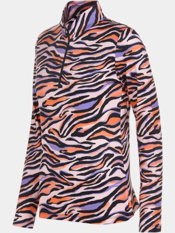 Valiente  Print 1/2 zip thermal undershirt multicolor