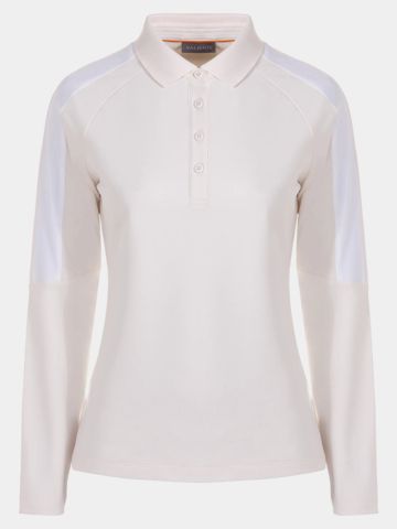 Valiente Thermo-Pique Langarm Polo offwhite