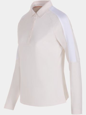 Valiente  Thermo-Pique Langarm Polo offwhite