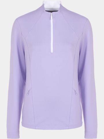 Valiente 1/2 Zip Stretch Thermo Midlayer lila