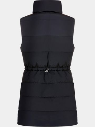 Valiente lange Stepp Thermo Weste schwarz