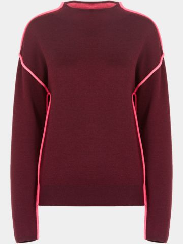 Valiente Wende Pullover Strick beere