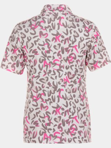 Valiente Druck Fuktions Halbarm Polo beige