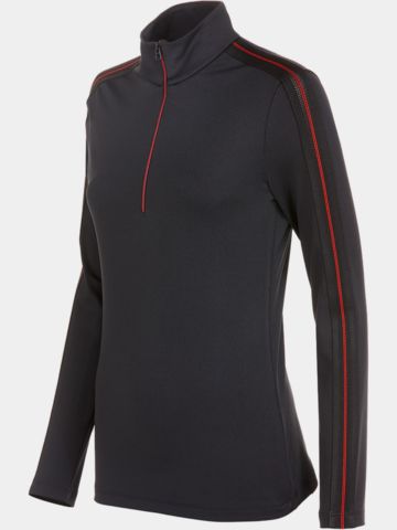Valiente 1/2 zip stretch thermal midlayer black
