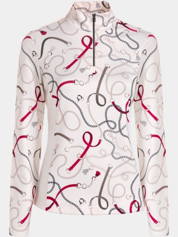 Valiente Druck 1/2 Zip Stretch Thermo Midlayer fancy