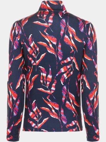 Valiente Druck 1/2 Zip Soft Touch Thermo Unterzieher navy