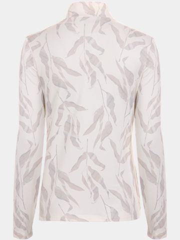 Valiente Druck 1/2 Zip Soft Touch Thermo Unterzieher ecru