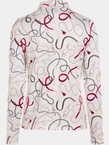 Valiente Druck Soft Touch Langarm Polo fancy