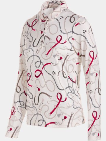 Valiente  Druck Soft Touch Langarm Polo fancy