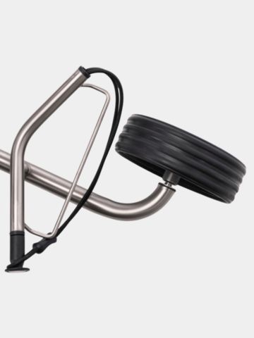 TiCad  Voyage'25 s kůží potaženým ovládáním twist grip stříbrná