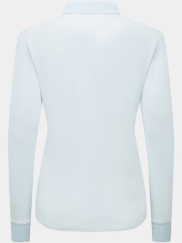 FootJoy TS L/S SHIRT Langarm Polo hellblau