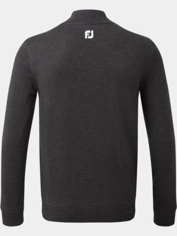 FootJoy WOOLBLND LINED 1/2 ZIP Windstopp Strick dunkelgrau