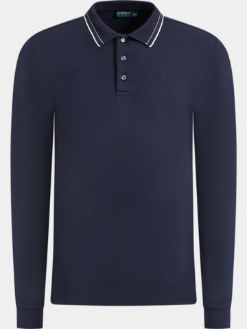 Chervo ALFABETO Langarm Polo navy