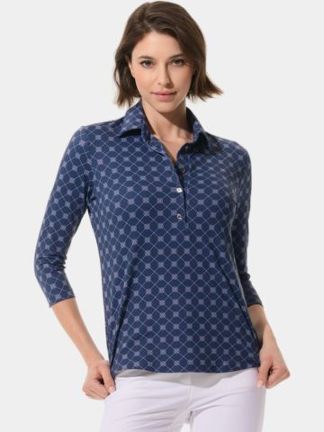 MDC 3/4 Arm Polo navy