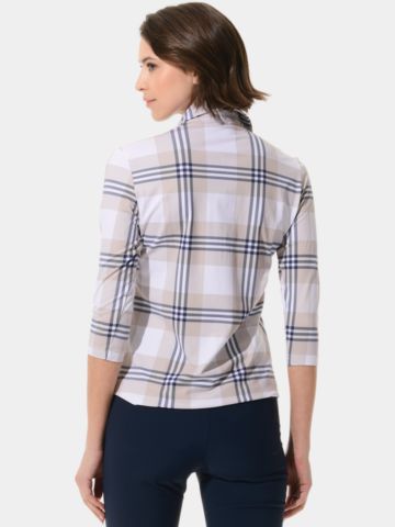 MDC 3/4 Arm Polo kariert