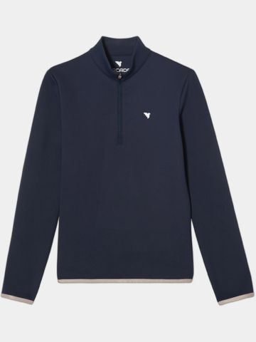 Macade Golf  Therma Quarter Zip Stretch Midlayer navy