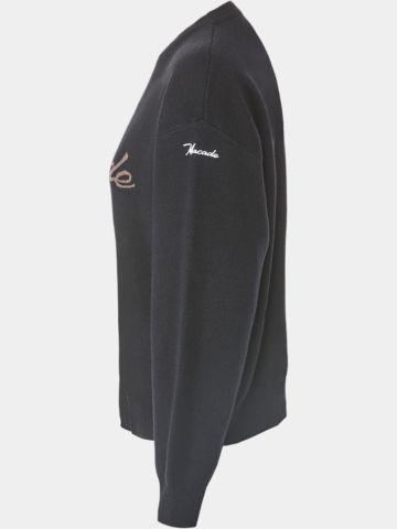 Macade Golf Signature Knit Sweater Sweater knit dark green