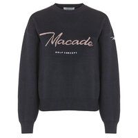 Macade Golf Signature Knit Sweater Pullover Strick anthrazit
