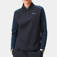 Macade Golf Hybrid Shield TX Quarter Zip Stretch Midlayer navy