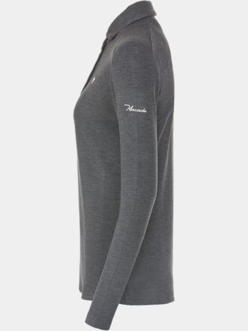 Macade Golf  Brushed shirt long sleeve polo purple