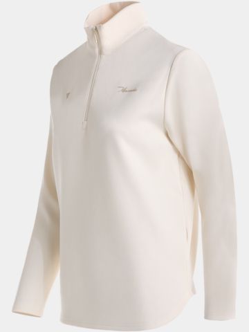 Macade Golf  Flex Quarter Zip Stretch Midlayer ecru