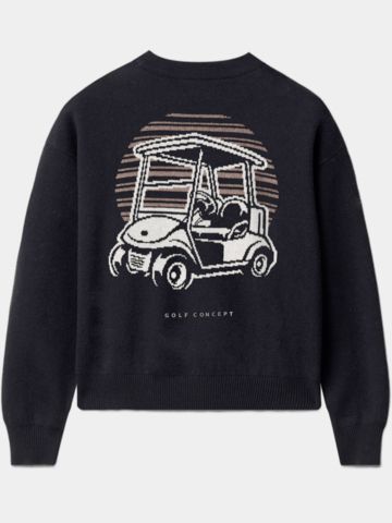 Macade Golf  Pletený svetr Intarsia Pulover černá