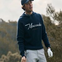 Macade Golf Signature Knit Hoodie Pullover Strick navy Macade Golf Signature Knit Hoodie Pullover Strick navy