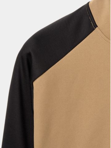 Macade Golf  Hybrid Shield TX Quarter Zip Stretch Midlayer sand