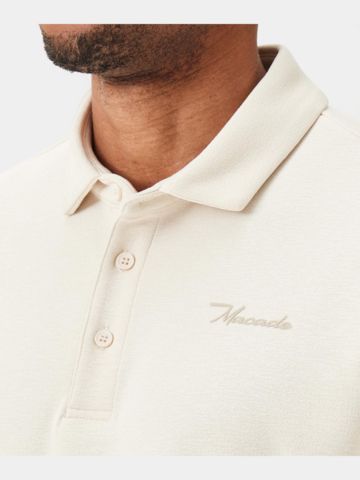 Macade Golf  Wade Tech Shirt Halbarm Polo offwhite