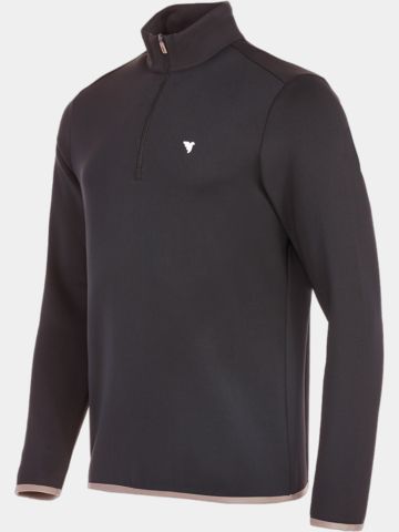 Macade Golf  Therma Quarter Zip Stretch Midlayer schwarz